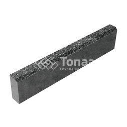 Камень бортовой БР 100.20.8, аляска черная с гранитной крошкой