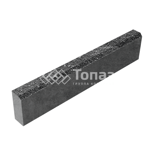 Камень бортовой БР 100.20.8, аляска черная с гранитной крошкой