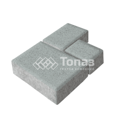 Тротуарная плитка Бергамо, серая, 6 см