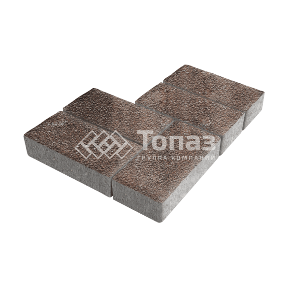 Тротуарная плитка 200х100х40, яшма на камне