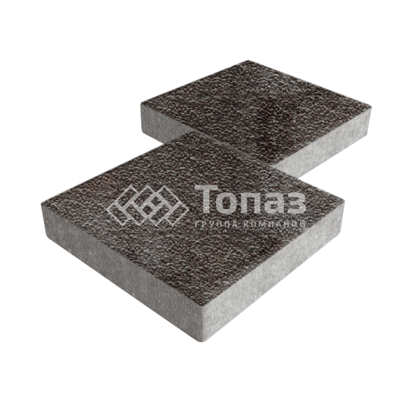 Тротуарная плитка Квадрат 500х500х70, мокко с гранитной крошкой