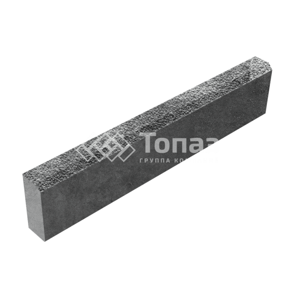 Камень бортовой БР 100.20.8, антрацит с гранитной крошкой