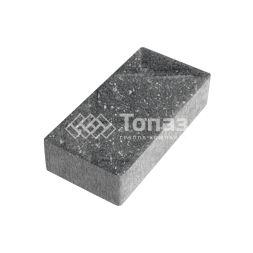 Тротуарная плитка 200х100х40, аляска черная