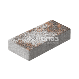 Тротуарная плитка 600х300х60, агат оранжевый с гранитной крошкой