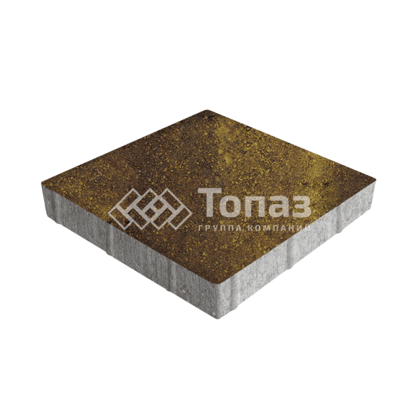 Тротуарная плитка Квадрат 500х500х70, осень с гранитной крошкой