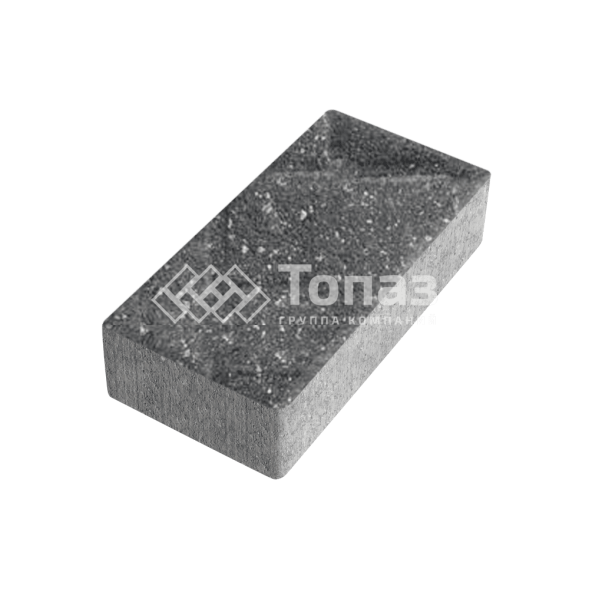 Тротуарная плитка 200х100х60, аляска черная