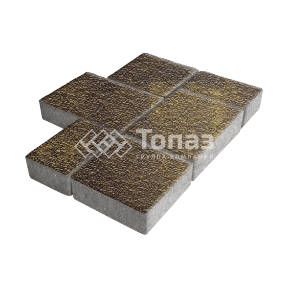 Тротуарная плитка Новый город, осень с мраморной крошкой, 8 см