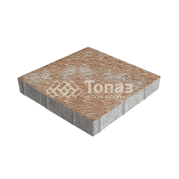 Тротуарная плитка Квадрат 500х500х70, сансет с мраморной крошкой 