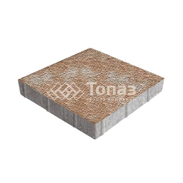 Тротуарная плитка Квадрат 500х500х70, сансет с мраморной крошкой 