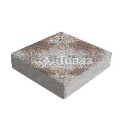 Тротуарная плитка Квадрат 200х200х60, агат оранжевый с мраморной крошкой
