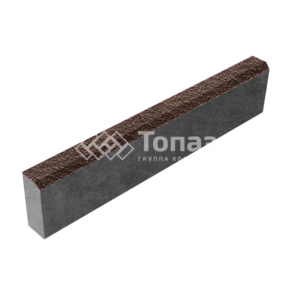 Камень бортовой БР 100.20.8, барселона с гранитной крошкой