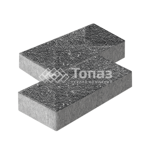 Тротуарная плитка 600х300х60, аляска черная с гранитной крошкой