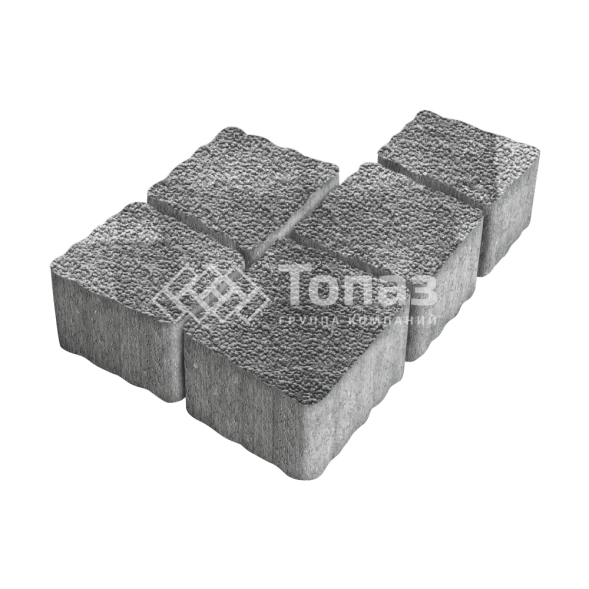 Тротуарная плитка Антик, антрацит с мраморной крошкой, 4 см