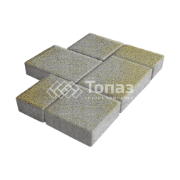 Тротуарная плитка Новый город, меланж, 4 см