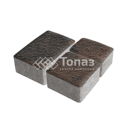 Тротуарная плитка Старый город, конго с гранитной крошкой, 4 см