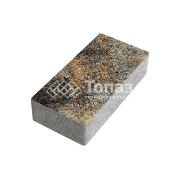 Тротуарная плитка 200х100х40, агат кофейный с гранитной крошкой   