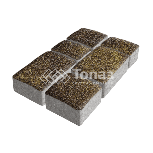 Тротуарная плитка Старый город, осень с мраморной крошкой, 6 см