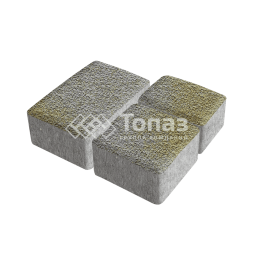 Тротуарная плитка Старый город, меланж с гранитной крошкой, 4 см