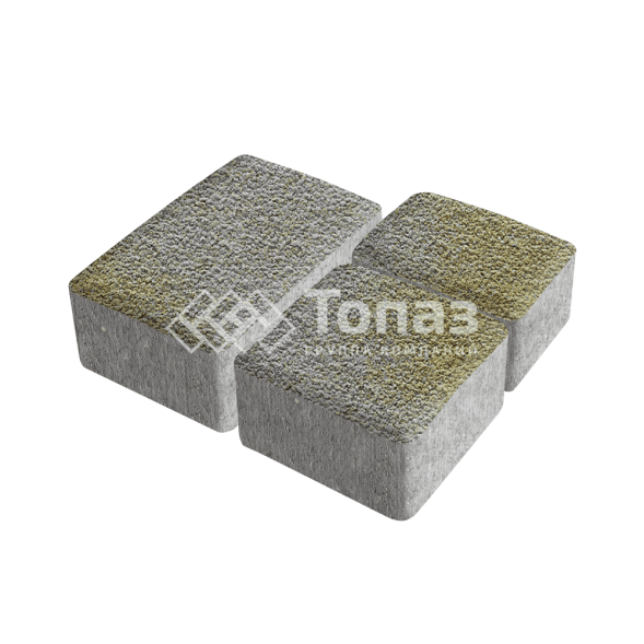 Тротуарная плитка Старый город, меланж с гранитной крошкой, 4 см