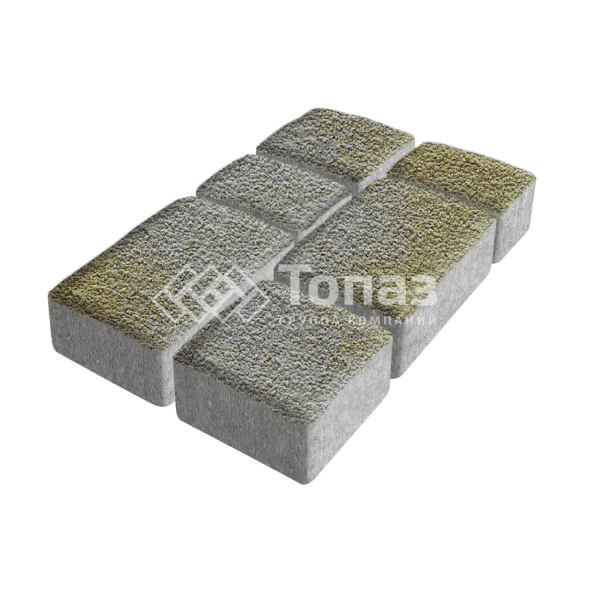 Тротуарная плитка Старый город, меланж с гранитной крошкой, 4 см