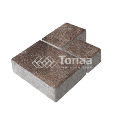 Тротуарная плитка Бергамо, яшма на камне, 6 см