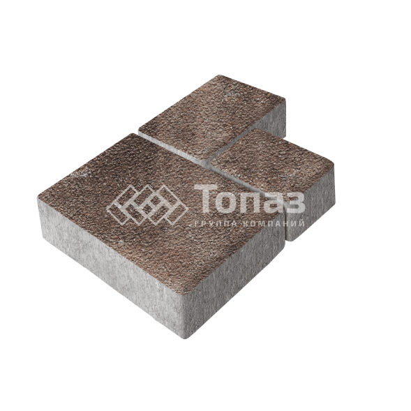 Тротуарная плитка Бергамо, яшма на камне, 6 см