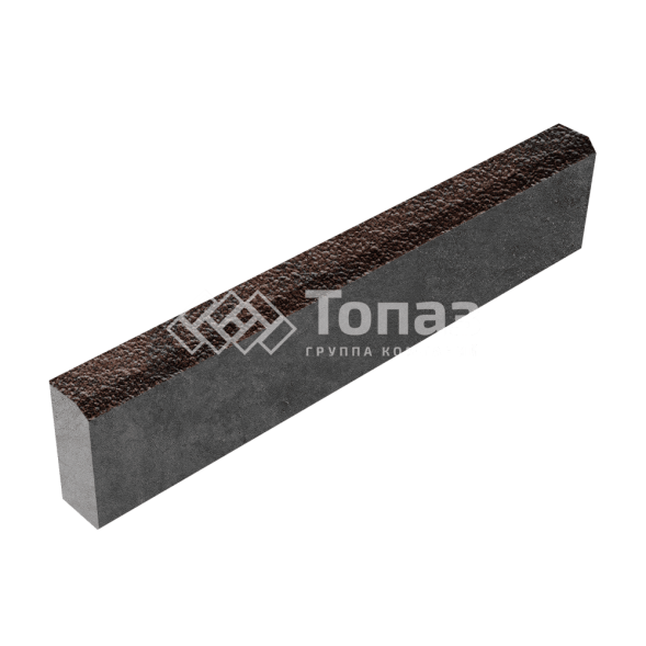 Камень бортовой БР 100.20.8, клинкер с гранитной крошкой