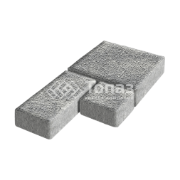 Тротуарная плитка Рубико, аква с гранитной крошкой, 4 см