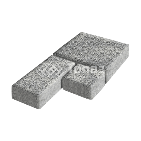 Тротуарная плитка Рубико, аква с гранитной крошкой, 4 см