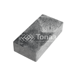 Тротуарная плитка 200х100х40, черно-белая на камне 