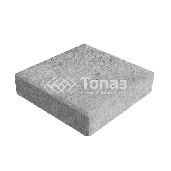Тротуарная плитка Квадрат 200х200х60, серо-белая