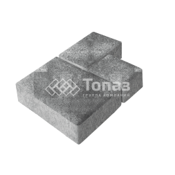 Тротуарная плитка Бергамо, антрацит, 6 см