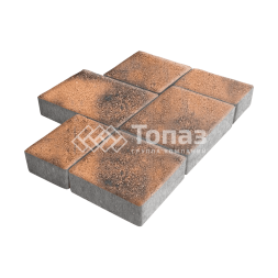 Тротуарная плитка Новый город, сомон, 4 см