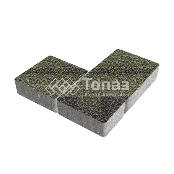 Тротуарная плитка Новый город, янтарь с мраморной крошкой, 8 см