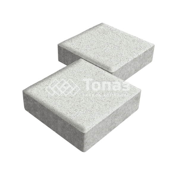 Тротуарная плитка Квадрат 200х200х40, белая