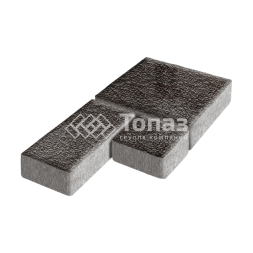 Тротуарная плитка Рубико, мокко с мраморной крошкой, 4 см