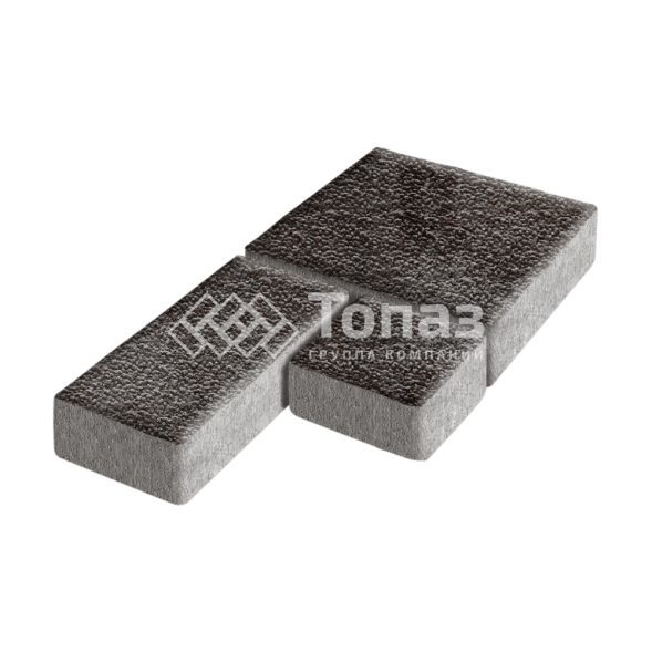 Тротуарная плитка Рубико, мокко с мраморной крошкой, 4 см