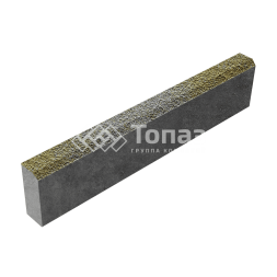 Камень бортовой БР 100.20.8, меланж с гранитной крошкой