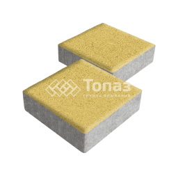 Тротуарная плитка Квадрат 200х200х40, желтая