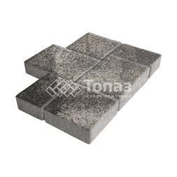 Тротуарная плитка Новый город, агат коричневый на камне, 8 см