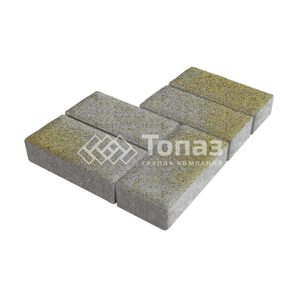 Тротуарная плитка 200х100х40, меланж