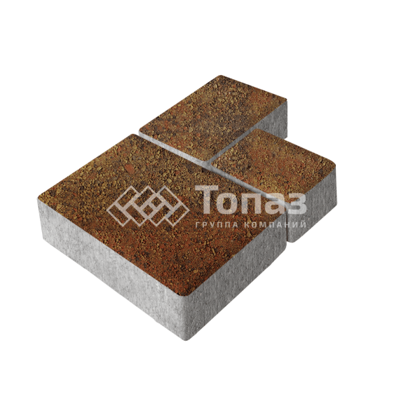 Тротуарная плитка Бергамо, джафар оранжевый, 6 см