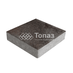 Тротуарная плитка Квадрат 200х200х40, мокко на камне