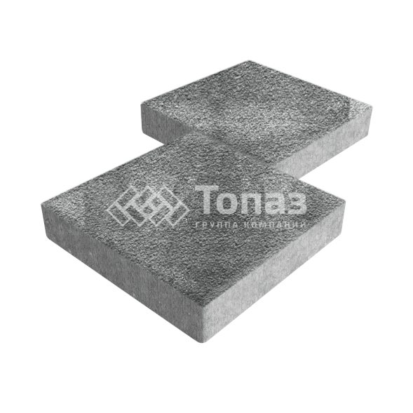 Тротуарная плитка Квадрат 500х500х70, антрацит на камне