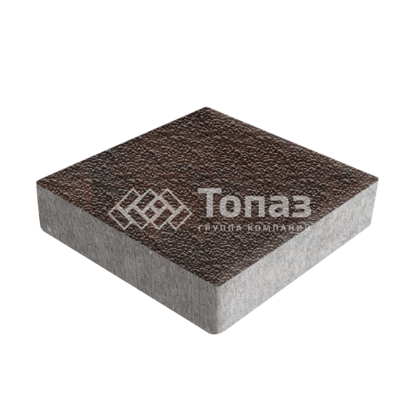 Тротуарная плитка Квадрат 200х200х60, клинкер с мраморной крошкой