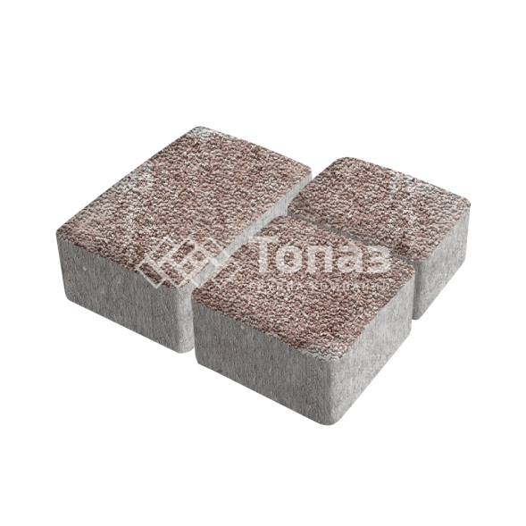 Тротуарная плитка Старый город, хаски с мраморной крошкой, 6 см