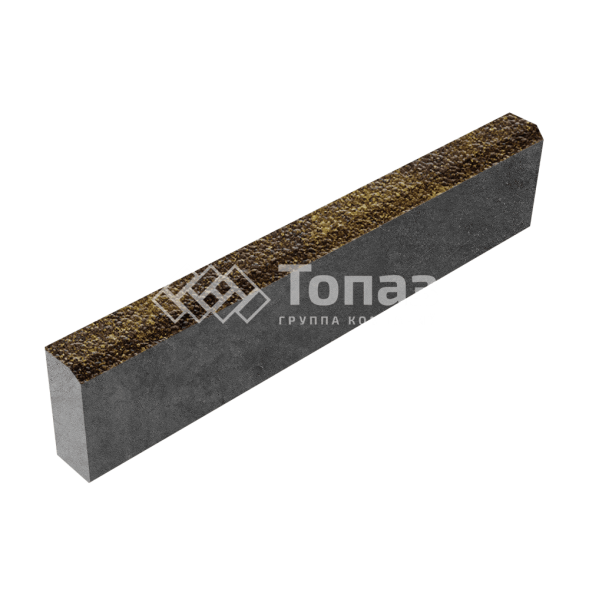 Камень бортовой БР 100.20.8, осень с гранитной крошкой