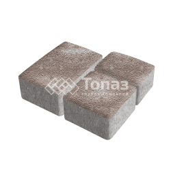 Тротуарная плитка Старый город, авантюр на камне, 4 см