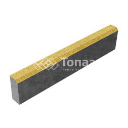 Камень бортовой БР 100.20.8, желтый