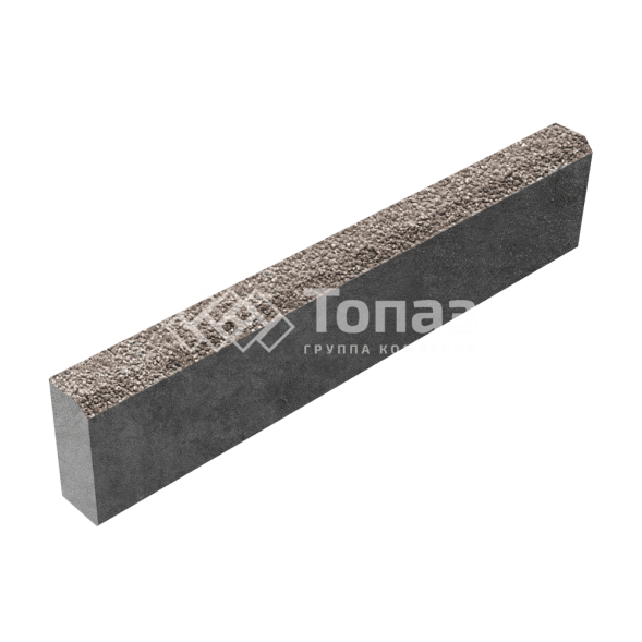 Камень бортовой БР 100.20.8, сахара с гранитной крошкой